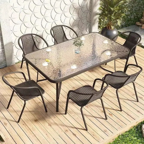 שולחן פינת אוכל לגינה ולמרפסת 150 ס"מ דגם רומא