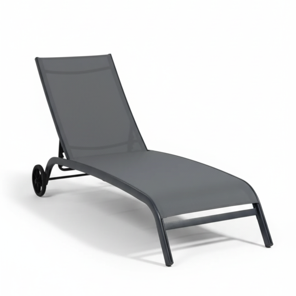 מיטת שיזוף מאלומיניום לגינה ולמרפסת דגם מדגסקר