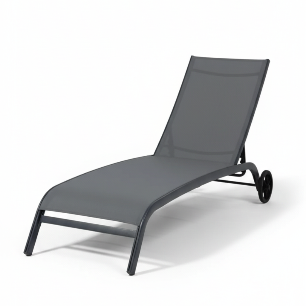 מיטת שיזוף מאלומיניום לגינה ולמרפסת דגם מדגסקר