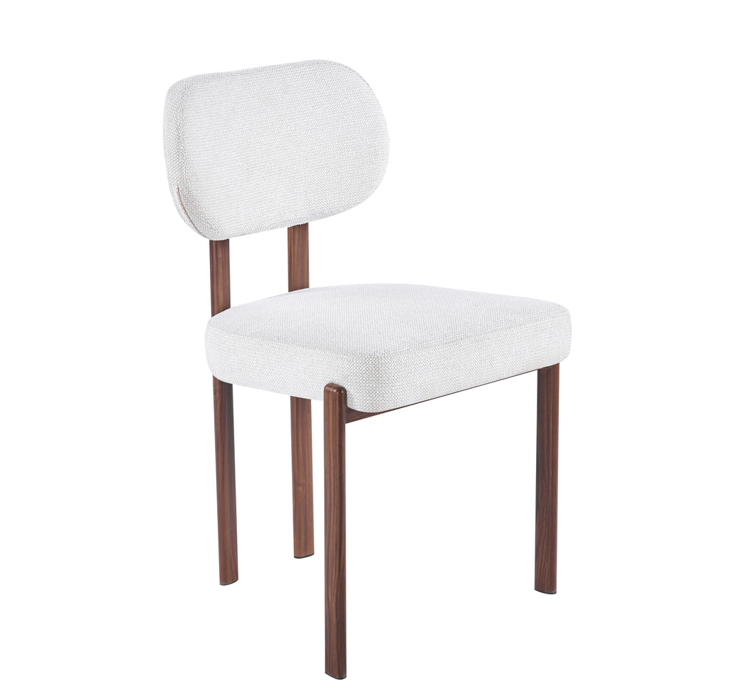 כסא מעוצב לפינת אוכל בצבע אגוז דגם ריו