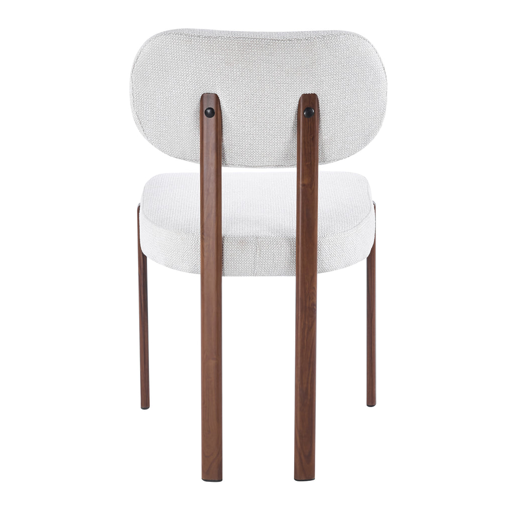 כסא מעוצב לפינת אוכל בצבע אגוז דגם ריו