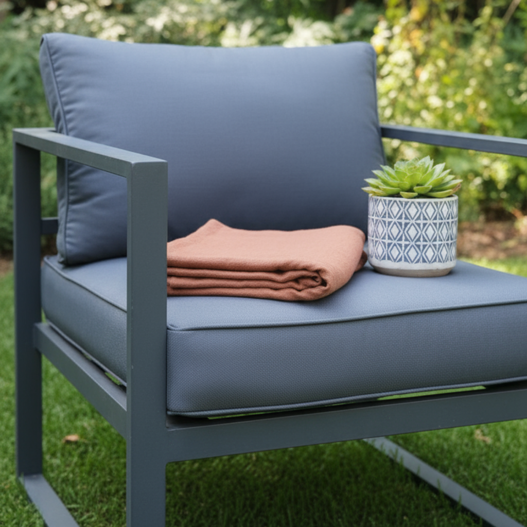 מערכת ישיבה אלומניום תלת מושבית יוקרתית דגם איביזה