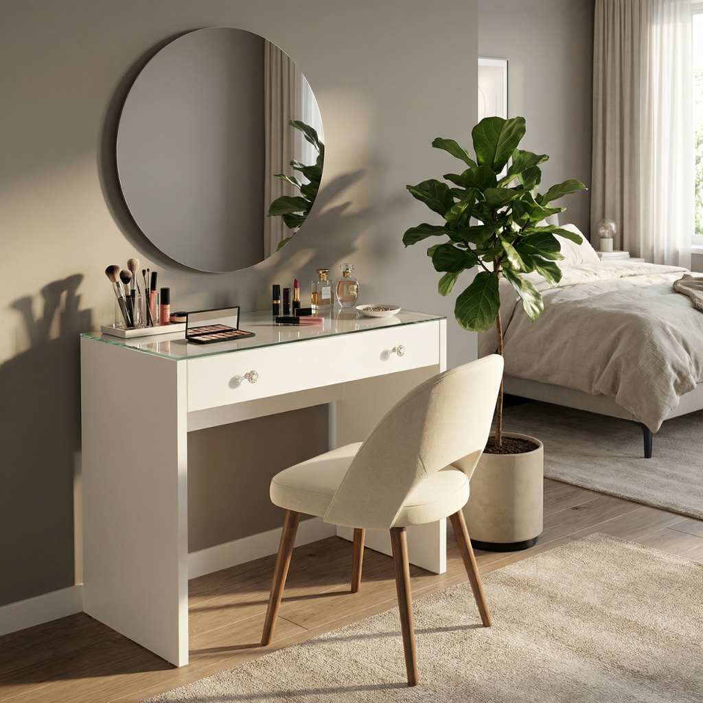 שולחן איפור מעוצב וקומפקטי רוחב 73 ס