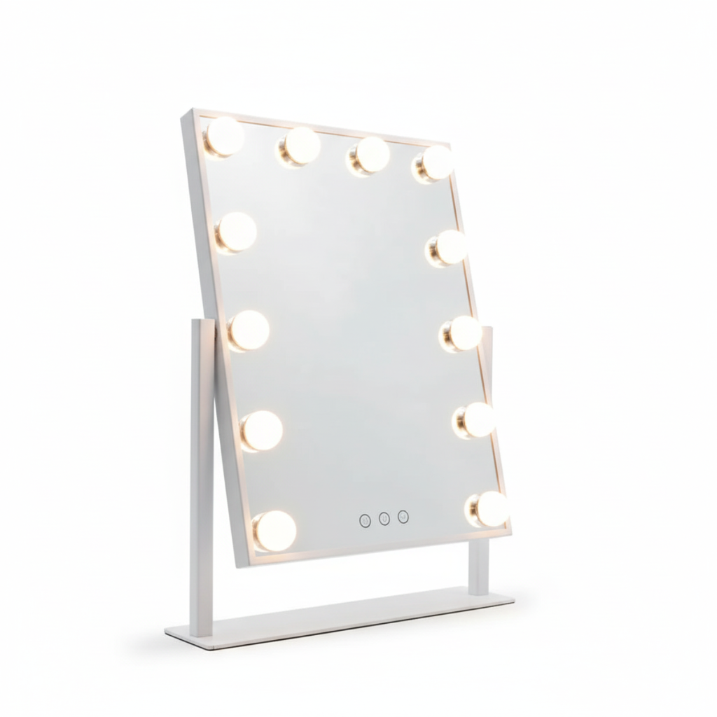 מראת הוליווד עם תאורה לשידת איפור במגוון צבעים