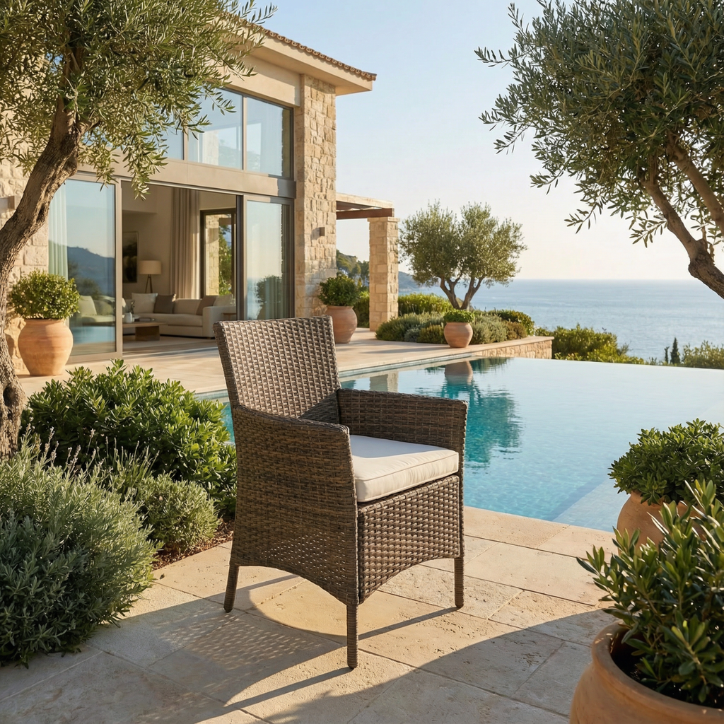 כורסא לגינה ולמרפסת במגוון צבעים דגם שיקגו