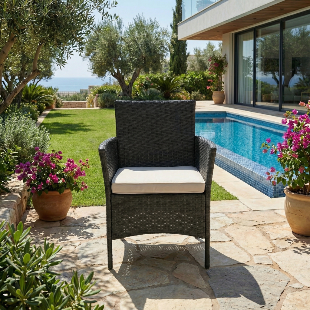 כורסא לגינה ולמרפסת במגוון צבעים דגם שיקגו