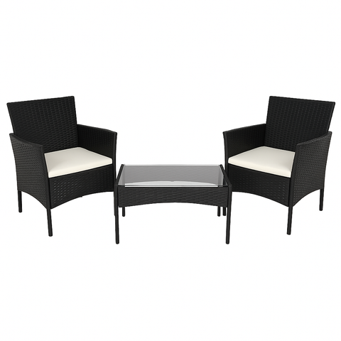 סט כורסאות זוגי מראטן במגוון צבעים דגם שיקגו