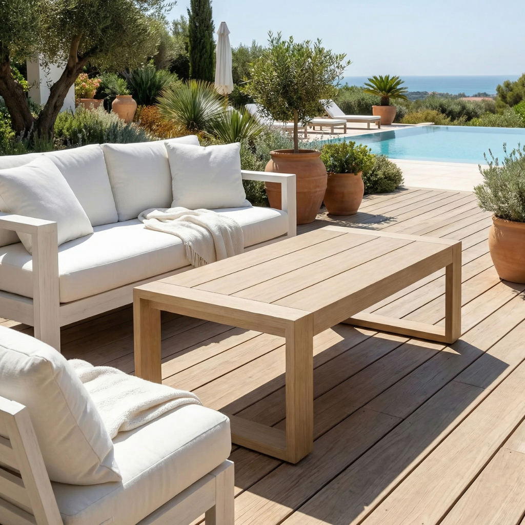 שולחן קפה מעוצב לגינה ולמרפסת דגם נאפולי