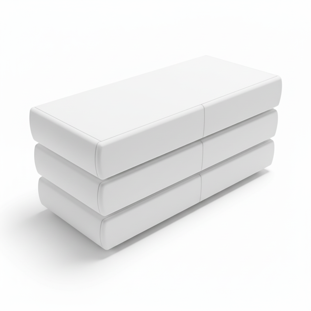 שידת אחסון מעוצבת עם מגירות בצבע לבן דגם לונדון