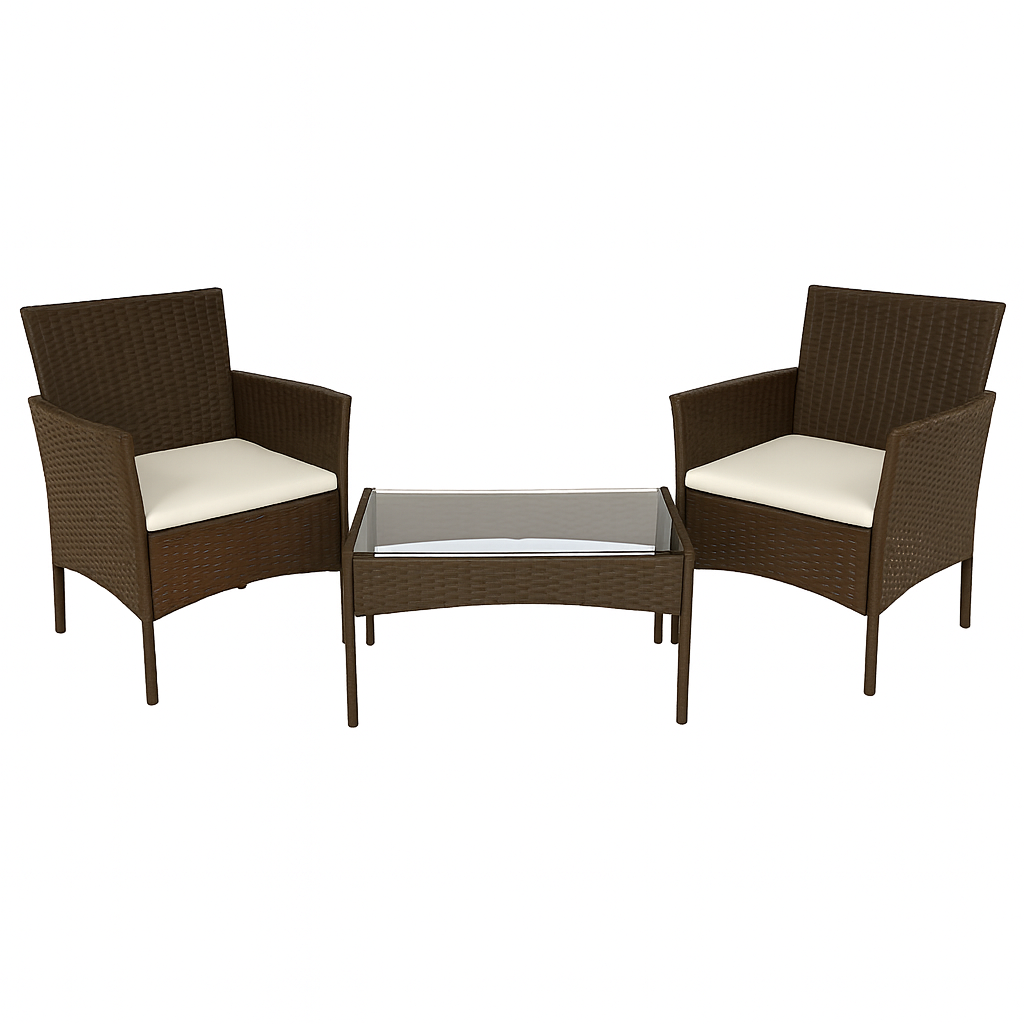 סט כורסאות זוגי מראטן במגוון צבעים דגם שיקגו