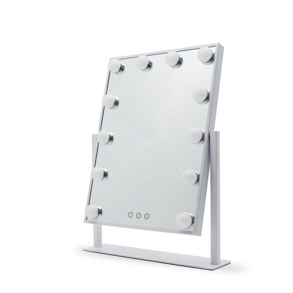 מראת הוליווד עם תאורה לשידת איפור במגוון צבעים