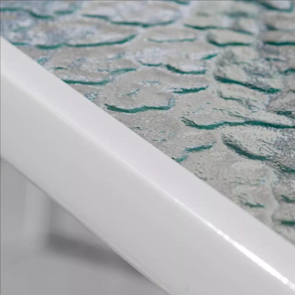 סט ביסטרו לגינה ולמרפסת בצבע לבן כסאות ושולחן במגוון גדלים 60\80 ס