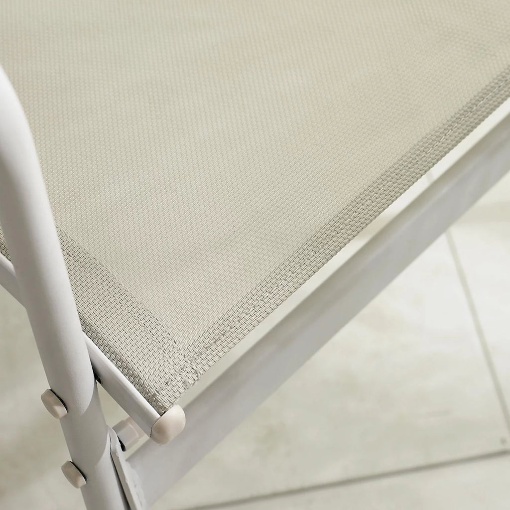 פינת ישיבה למרפסת בעיצוב מודרני לבנה דגם מילאנו